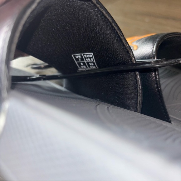 Puma Gray and Orange Sporty Slide Sandals - Picture 5 of 7